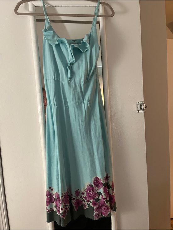 Patagonia Dresses & Skirts - Patagonia Aqua Maxi Skirt with Purple Floral Hem